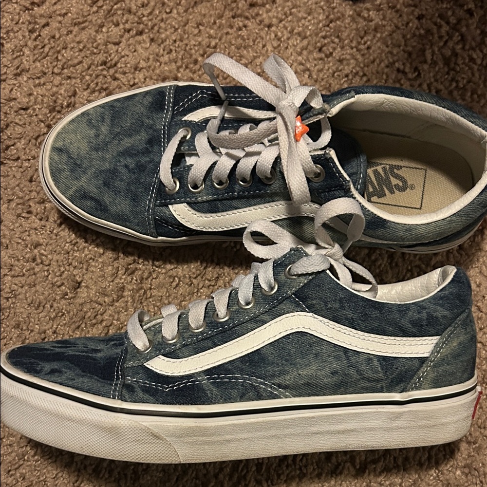 Vans Denim Blue and White Casual Shoes